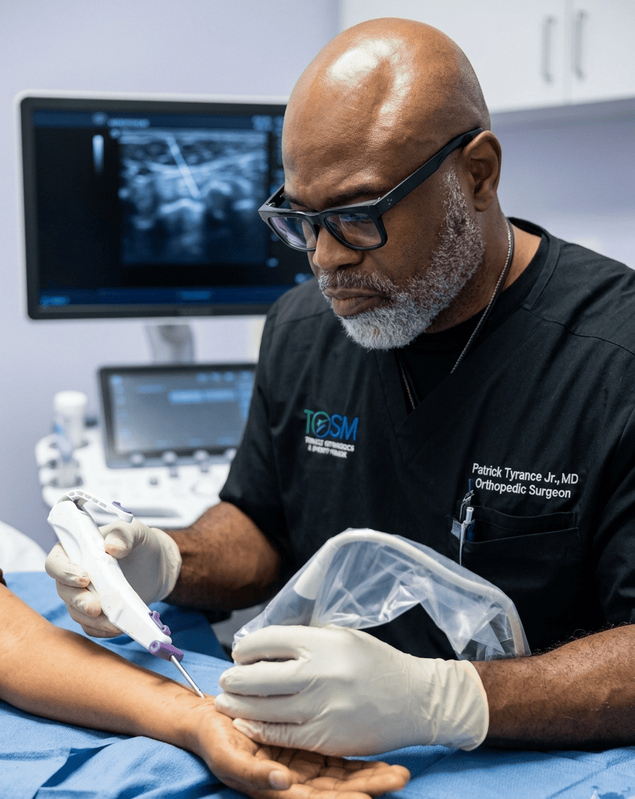 TOSM Carpal Tunnel Ultrasound-guided carpal tunnel release at TOSM Delray Beach